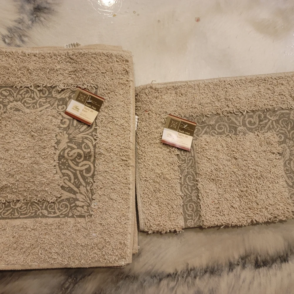 Home Collections set of 3 bath matts